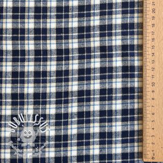 Tissu coton YARN DYED CHECK BRUSHED Silva design B