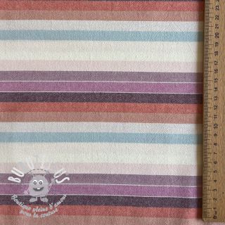 Tissu coton YARN DYED Line multi