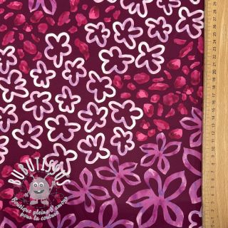 Satin ROYAL MICRO Abstarct bordeaux