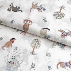 Tissu coton Vive la France design A digital print