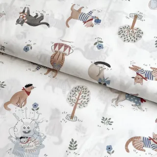 Tissu coton Vive la France design A digital print
