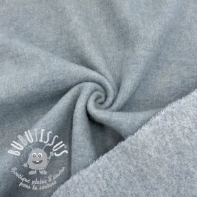 Tissu de manteau PRATO wool light blue melange