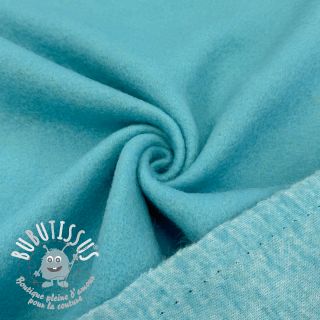 Tissu de manteau PRATO wool aqua