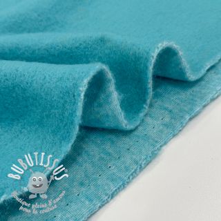 Tissu de manteau PRATO wool aqua