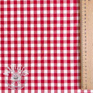Tissu coton Check red