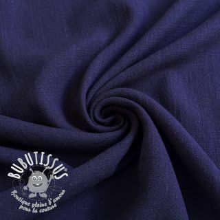 Viscose lin WASHED navy