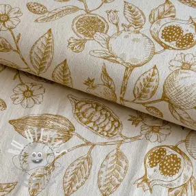 Tissu déco RUSTIC VINTAGE PRINT Granata peanut