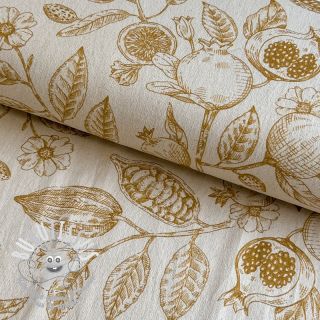 Tissu déco RUSTIC VINTAGE PRINT Granata peanut