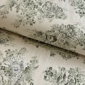 Tissu déco RUSTIC VINTAGE PRINT Gabrielle kaki