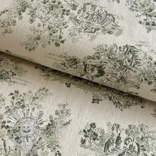 Tissu déco RUSTIC VINTAGE PRINT Gabrielle kaki
