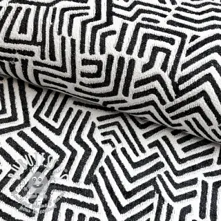 Tissu déco jacquard Mesopotamie allover graphite