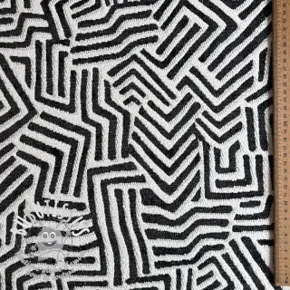 Tissu déco jacquard Mesopotamie allover graphite