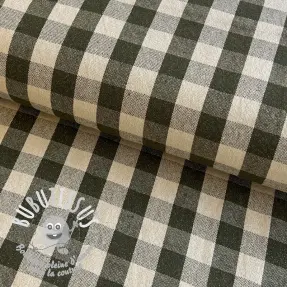 Tissu déco Celestin LUREX kaki