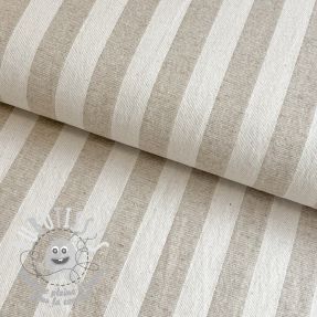 Tissu déco jacquard LINEN LOOK Cabourg lin