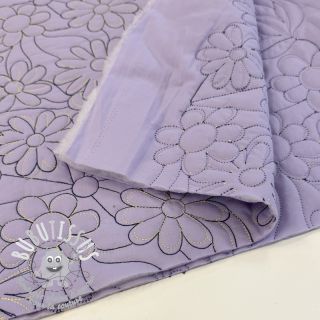 Tissu matelassé Flowers lavender