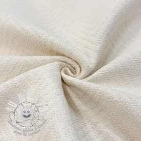 Tissu déco jacquard Saxo ecru