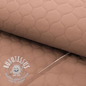 Tissu matelassé Round old rose