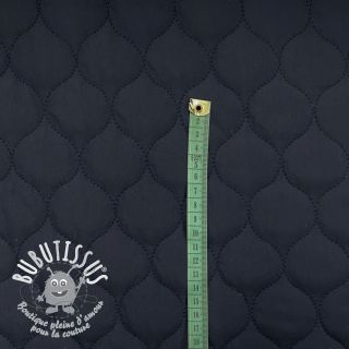 Tissu matelassé Round navy