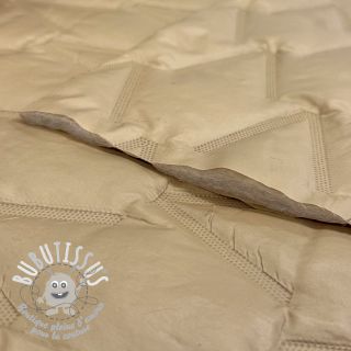 Tissu matelassé Triangle camel