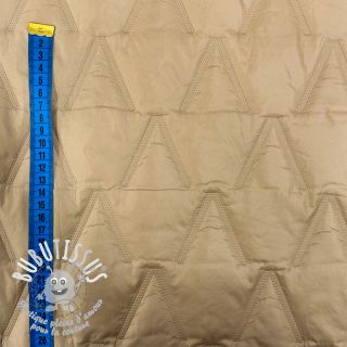 Tissu matelassé Triangle camel