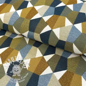 Tissu déco jacquard Mustang blue