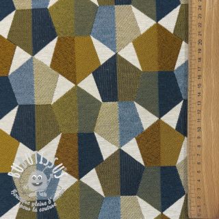 Tissu déco jacquard Mustang blue