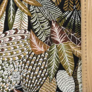 Tissu déco jacquard Egypte noir