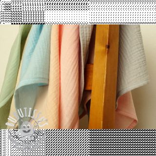 Tissu double gaze/mousseline light rose