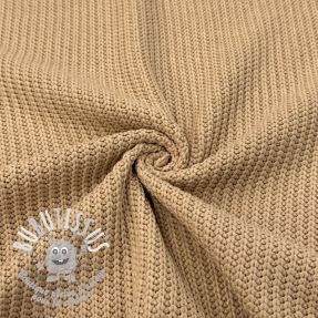 Tissu tricot BIG KNIT beige
