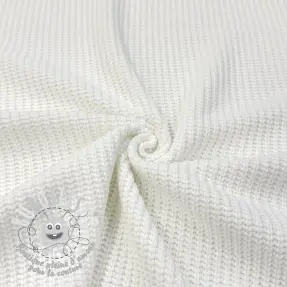 Tissu tricot BIG KNIT off white
