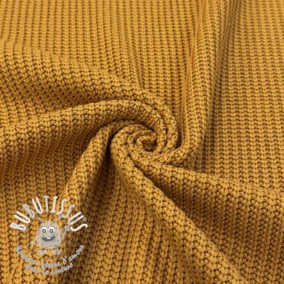 Tissu tricot BIG KNIT mustard