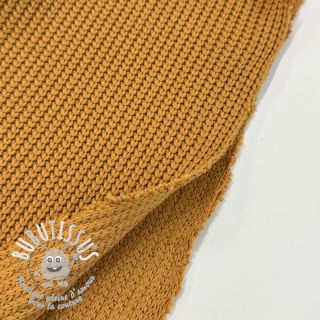 Tissu tricot BIG KNIT mustard