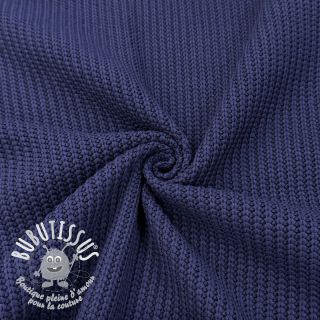 Tissu tricot BIG KNIT navy