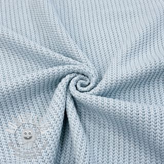 Tissu tricot BIG KNIT baby blue