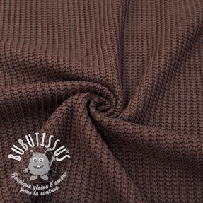 Tissu tricot BIG KNIT dark brown