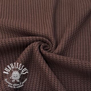 Tissu tricot BIG KNIT dark brown