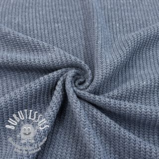 Tissu tricot BIG KNIT blue