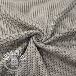 Tissu tricot BIG KNIT stone