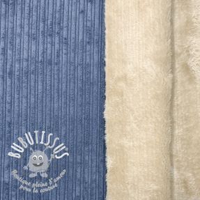 Tissu velours cotelé Cofur fleece jeans