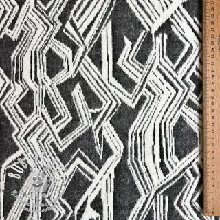 Tissu maille tricot jacquard Comfy Broken checks black