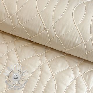 Tissu matelassé Cord off white