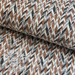 Tissu maille tricot jacquard Comfilia Irregular Herringbone