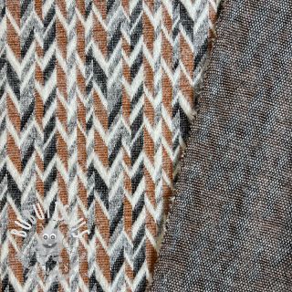 Tissu maille tricot jacquard Comfilia Irregular Herringbone