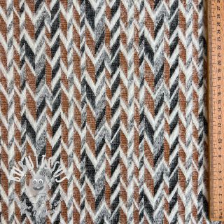 Tissu maille tricot jacquard Comfilia Irregular Herringbone