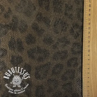 Tissu de manteau Panther Glammy Teddy Lammy brown