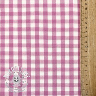 Tissu coton Check pink