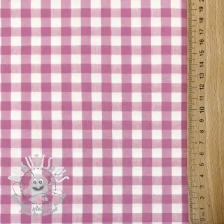 Tissu coton Check pink