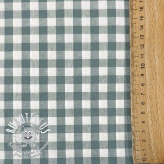 Tissu coton Check teal