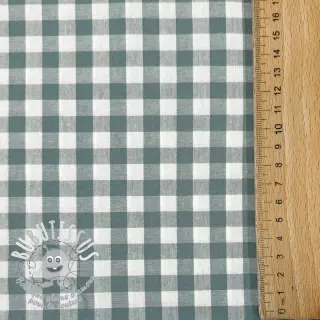 Tissu coton Check teal