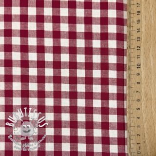 Tissu coton Check berry